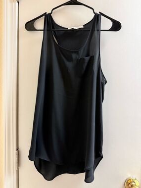 LOFT Petites Black Sleeveless Tank Top